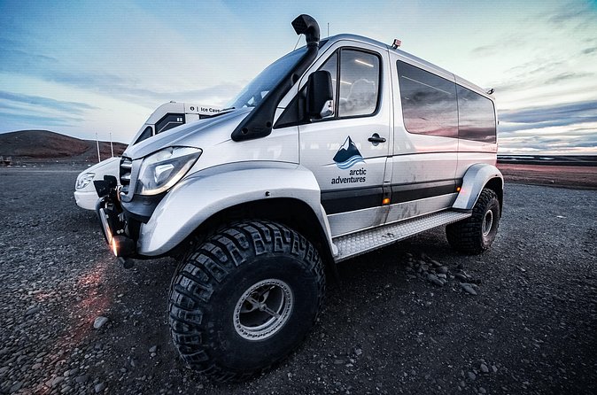 Ride across the rugged terrain in our powerful Super Jeeps for a fun off-road adventure to the ice